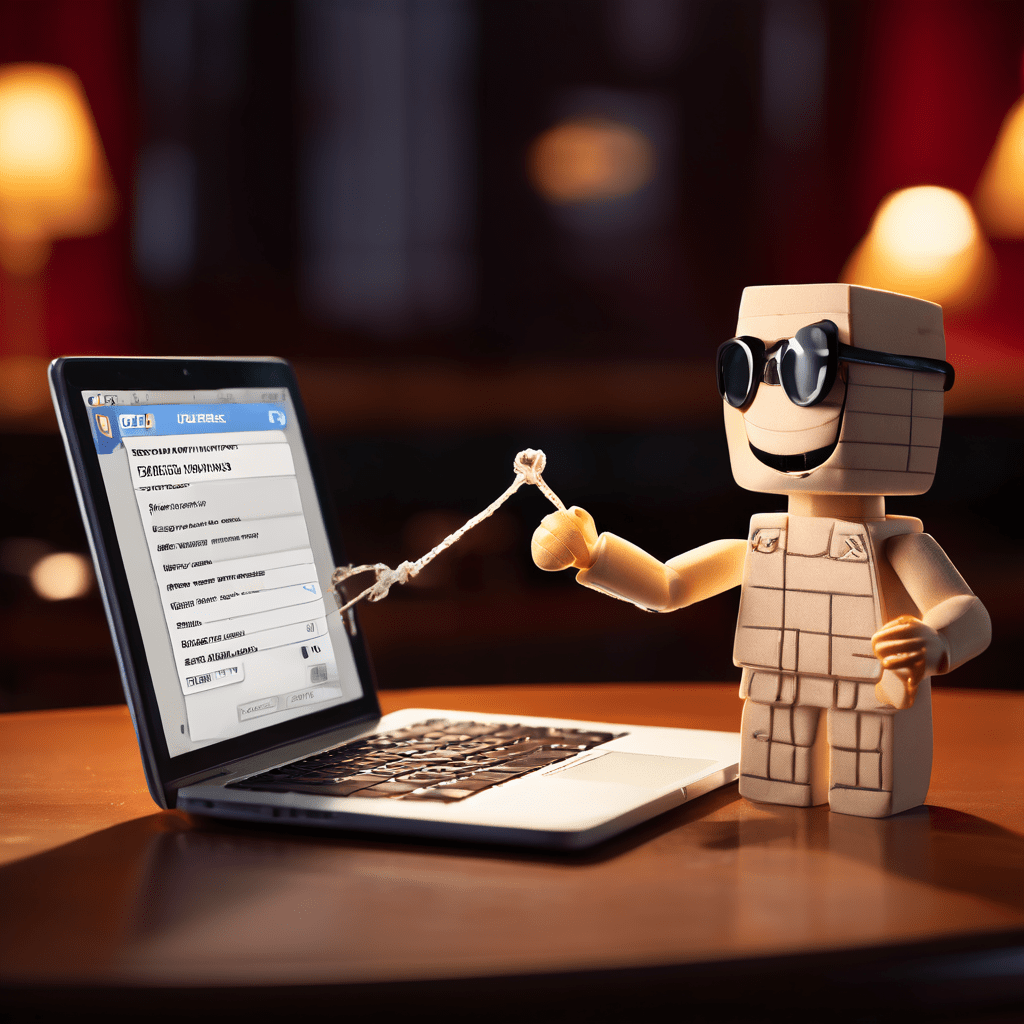 브라우저 쿠키가 꼭두각시를 조종하는 인형사처럼 항공권 가격 변동을 실시간으로 조작하는 모습을 화면에 표시한 디지털 일러스트레이션입니다.