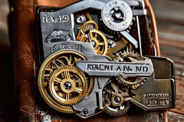 단순한 지갑 속 환불과 잔액이라 적힌 톱니바퀴가 얽혀 고장 난 복잡한 시계 태엽 장치의 모습이다.